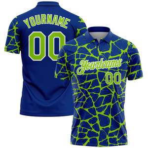 Polo de sport personnalisé en gros, motif craquelé moderne, tenue d'équipe performante, fabricant et fournisseur OEM - Product Image 1