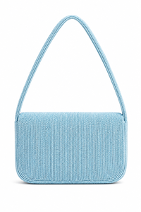 Sac à bandoulière de luxe fait main en perles de verre, thème voyage Santorin Paris, sac à main de créateur, personnalisation OEM ODM, vente en gros - Product Image 2