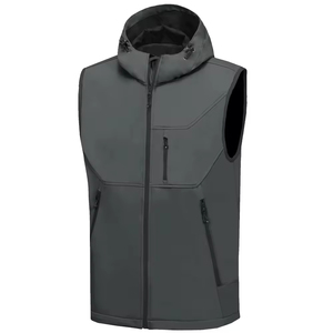 <b>Mens</b> Padded Ski Vest <b>Camo</b> Softshell Puffer Gilet with Hood Windproof Snowboard Casual Outdoor Winter Bodywarmer <b>Jacket</b> - Product Image 3