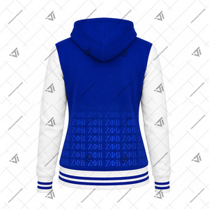 Sudadera con Capucha Bordada de Color Block para Mujer, Ropa de la Hermandad Griega Zeta Phi Beta, Sudadera Personalizada con el Logotipo ΖΦΒ - Product Image 2