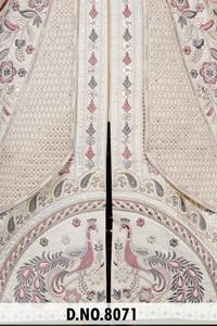 Traje de Novio de Seda Estilo Indo Occidental Ivory Royal Mayur Heritage para Hombre con Cuentas Multicolores y Bordado Zari - Product Image 6