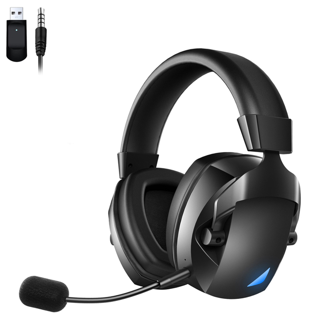 2.4G Dual-Mode E-Sports Gaming Headset Dynamic AAC Microphone HeadMounted Wireless for Ps5 Cross-Border for BT Mobile