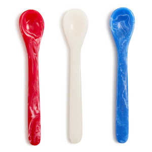 Ensemble de 2 serveurs à salade en résine marbrée verte, légers, compatibles lave-vaisselle, SOFIYA CRAFT - Product Image 5