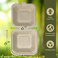 Boîte à lunch durable multi-compartiments, conteneur alimentaire jetable pour la restauration et les services de livraison