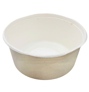 Kraft Paper Eco-friendly Disposable Salad Bowl with Self Erecting <b>Box</b> for Food Use and <b>Snack</b> Packaging - Product Image 1