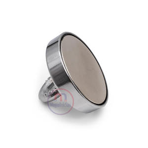 Aimant permanent en néodyme haute résistance 100 mm N35, force de 250 kg, avec œillet M10, fixation magnétique puissante pour levage de métaux, en acier inoxydable - Product Image 5