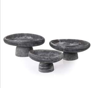 Trendy Minimalist Resin Footed Bowl <b>Ramadan</b> Eid Decorative Dates <b>Chocolate</b> Bowl Home Decor Products Serving Platters Footed Bowl - Product Image 4