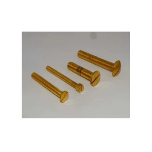 สกรูหัวกลมทองเหลือง เกลียวมาตรฐานเมตริก ผิวเรียบ แบบหัวจม - Product Image 2