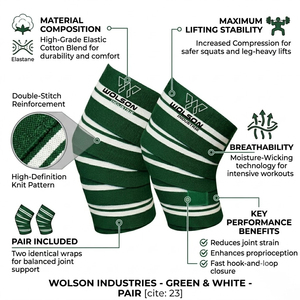 Bandes de maintien professionnelles pour les genoux, avec soutien élastique renforcé, pour la musculation, le powerlifting, l'entraînement en salle de sport et les activités athlétiques - Product Image 4
