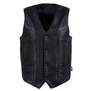 Professional % Genuine Leather Sleeveless Windproof <b>Plus</b> <b>Size</b> Motorcycle Riding Vest Racing Safety Vest for <b>Bikers</b> Made - Product Image 1