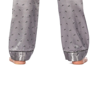 Conjunto de Pijamas de 2 Piezas para Hombre, Estilo Casual, para Dormir, de Seda Satinada, Manga Larga, Ropa de Dormir, Ropa para el Hogar, Nueva Moda de Verano - Product Image 6