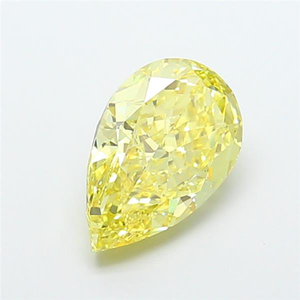 Diamant jaune de 7 carats, taille poire, rare, de couleur fantaisie, en forme de goutte d'eau, diamant non monté pour une œuvre maîtresse de haute joaillerie sur mesure - Product Image 3