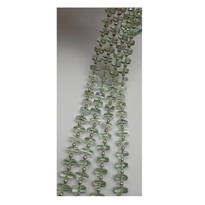 Nouvel Arrivage Perles en Quartz Améthyste Verte Naturelle Lisses Forme Boutons Perles Fantaisie en Forme de Boutons Fourniture Directe Usine - Product Image 1