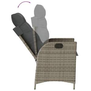 Conjunto de Comedor para Jardín en Gris Oscuro - Product Image 4