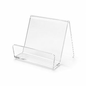 Porte-cartes personnalisable en acrylique de qualité supérieure, présentoir transparent pour cartes de visite, taille personnalisée pour bureau, réception d'hôtel - Product Image 2