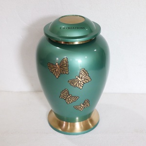 Urnas de Cremación de Latón de Primera Calidad, Grabadas a Mano, para Cenizas Humanas, Urna de Latón Personalizada, Urnas de Latón Hechas a Mano para Cenizas de Adultos, Venta al por Mayor - Product Image 3