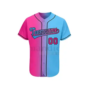 Hoge Kwaliteit Mannen Aangepaste Oem Gesublimeerd Baseball Wear Softbal Shirts Honkbal Jerseys