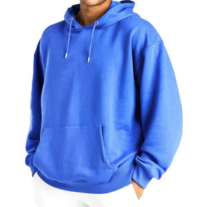 Sweat à capuche bleu marine de haute qualité 500 g/m², coupe oversize, personnalisable avec logo, unisexe, bleu, épais, grandes tailles pour hommes - Product Image 1
