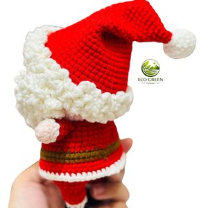 <b>Christmas</b> Tree Crochet Plush Doll Keychain Handmade Santa Claus Snowman Elk Stuffed Holiday <b>Gift</b> Souvenir Toy - Product Image 6