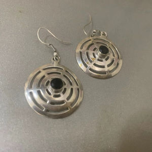 Pendientes de circonita negra para mujer, joyería de alta calidad, mejor precio en India, pendientes de piedras preciosas, joyería fina para mujer - Product Image 1