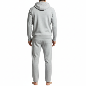 Custom Logo Men <b>Zip</b> <b>Up</b> Hoodie Tracksuit Set Cotton Sweat Suit OEM ODM Unisex Jogger Set Wholesale Sportswear Manufacturer - Product Image 2