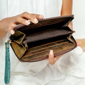 Cartera tallada a mano, funda de teléfono de embrague, elegante piel de vaca, gran oferta, cartera, multiusos, carteras de cuero occidental - Product Image 6