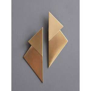 Boucles d'oreilles en laiton écologiques RR ENTERPRISES, très vendues, fabriquées en Inde, pour les fêtes et l'usage domestique, élégantes faveurs de fête - Product Image 2