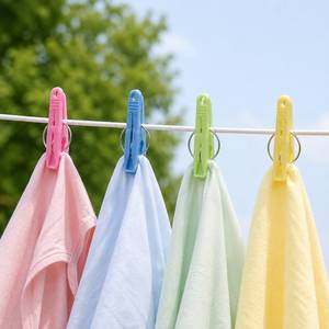Colorful PP Plastic Clothes <b>Pegs</b> With Stainless Steel Rings Durable Outdoor Use For Clothing - Product Image 2