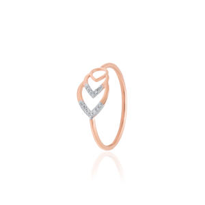 Anillo de diamantes naturales de primera calidad, 0.03 ct, corte brillante redondo, color HI, claridad VS SI, oro rosa, joyería fina para compromiso y boda. - Product Image 2