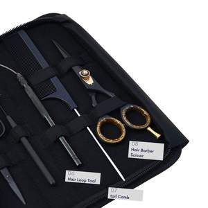 Kit d'outils pour extensions capillaires en acier inoxydable : Pince à sertir pour micro-perles, Coupe-keratine, Pince pour extensions à bandes, Outils à boucles pour cheveux - Product Image 4