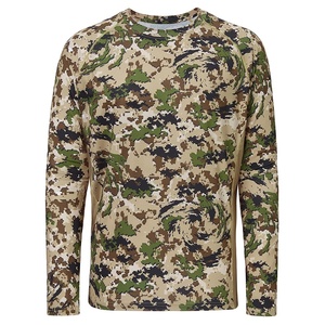 Men's Long Sleeve Camouflage Hunting Shirt Moisture-Wicking Polyester Outdoor Top Autumn Wear - Product Image 1
