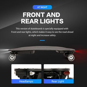 Portatile tutti i terreni Longboard elettrico Skateboard con doppia cintura motori nuovo telecomando per la vendita - Product Image 6