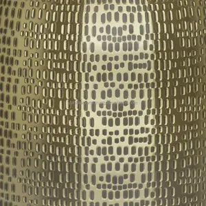 Luxury <b>Stainless</b> <b>Steel</b> Dining <b>Table</b> Handmade Round Shape Gold Finish Exporter Made by Zahid Exports home decor - Product Image 5