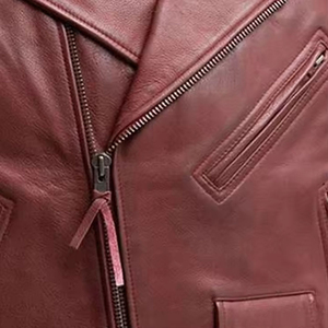 Chaleco de Motocicleta de Cuero Genuino para Hombre, con Correa Lateral Ajustable, Cierre de Cremallera, Ropa Exterior Cortavientos para Conducir en Invierno - Product Image 6