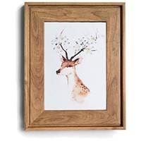 Marco de Fotos Moderno y Ecológico de Madera Estilo Rústico Personalizable para Decoración del Hogar, Bodas y Uso Familiar - Vertical de Sobremesa