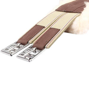 Sangle de selle de cheval en fausse fourrure douce personnalisée, sangle élastique haute résistance, équipement équestre - Product Image 5