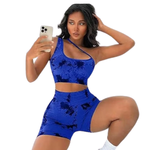 Sujetador Deportivo de Yoga sin Costuras Tie Dye Peach Hip, de Alta Sujeción, Cómodo, Elástico, Transpirable y Suave para Mujer - Product Image 1