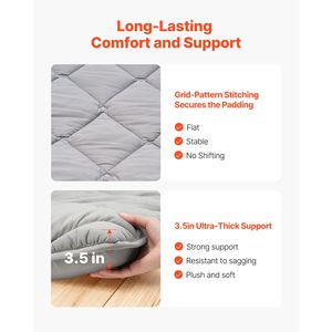 Materasso Futon Giapponese Tatami Matrimoniale Pieghevole con Borsa per il Trasporto e Chiusura a Cerniera, Materasso a 9 Strati Stile Giapponese - Product Image 5
