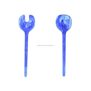 Juego de cubiertos Spork de resina de remolino rojo sostenible de alta calidad para servir en hoteles, restaurantes, bodas - Product Image 2