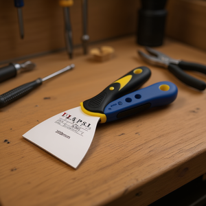 Espátula de Acero Inoxidable de 2 Pulgadas con Mango de Plástico Azul-Negro, Cuchillo Multiusos - Product Image 3