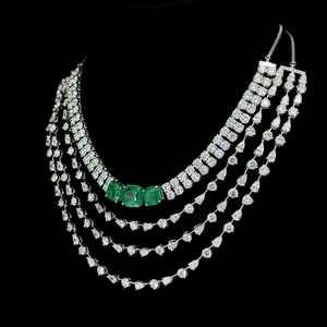 Joyería de diamantes cultivados en laboratorio de oro de 10k, 14k y 18k, collares de boda VVS VS E F, joyería de lujo para mujeres. - Product Image 6