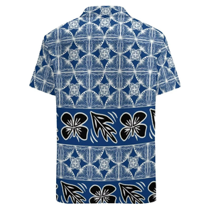 Chemise en polyester extensible personnalisée par sublimation OEM, chemise tribale polynésienne pour hommes, chemise hawaïenne de boutique - Product Image 2