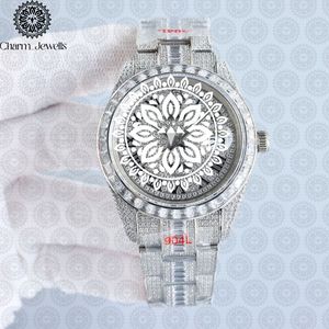 Reloj de Lujo Charm_Jewells de Acero Inoxidable con Caja Redonda de 38 mm, Analógico de Cuarzo con Incrustaciones de Diamantes, Moda Femenina - Product Image 3