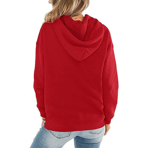 Sweat-shirt oversize pour femme, style streetwear, pull confortable en polaire, coupe ample avec poche logo sur le devant, décontracté, hiver, éco-responsable - Product Image 3