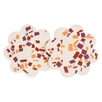 Sous-verres en résine faits à la main avec des tapis brillants, design moderne personnalisable pour la maison, la cuisine, ensembles cadeaux décoratifs