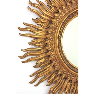 Round <b>Gold</b> Sunburst Portable Modern Metal <b>Frame</b> Handmade Eco-Friendly Durable Wall <b>Mirror</b> Decorative Design - Product Image 6