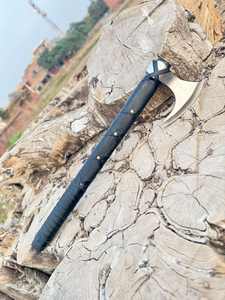 Thewizcrafts LOWDOWN Tomahawks industriels portables pliables, manche en bois, lame en acier à haute teneur en carbone, tranchant de 106 mm, 380 mm pour le camping - Product Image 4