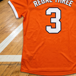 Regal Volleyball Jersey Women V-Neck Short Sleeve Jersey Orange Sublimated Moisture Wicking Athletic Volleyball Jerseys tops - Product Image 3