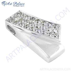 Colgante de plata esterlina de estilo más nuevo con colgantes y amuletos finos de piedras preciosas de Zirconia cúbica - Product Image 1