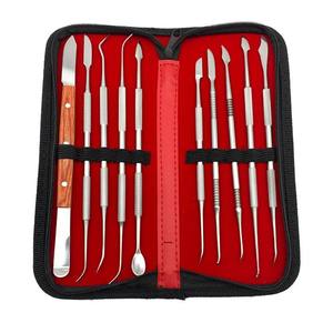 Kit professionnel de 10 outils de sculpture sur cire en acier inoxydable avec étui à fermeture éclair - Product Image 5